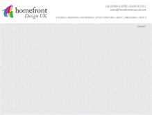 Tablet Screenshot of homefrontdesign.uk.com